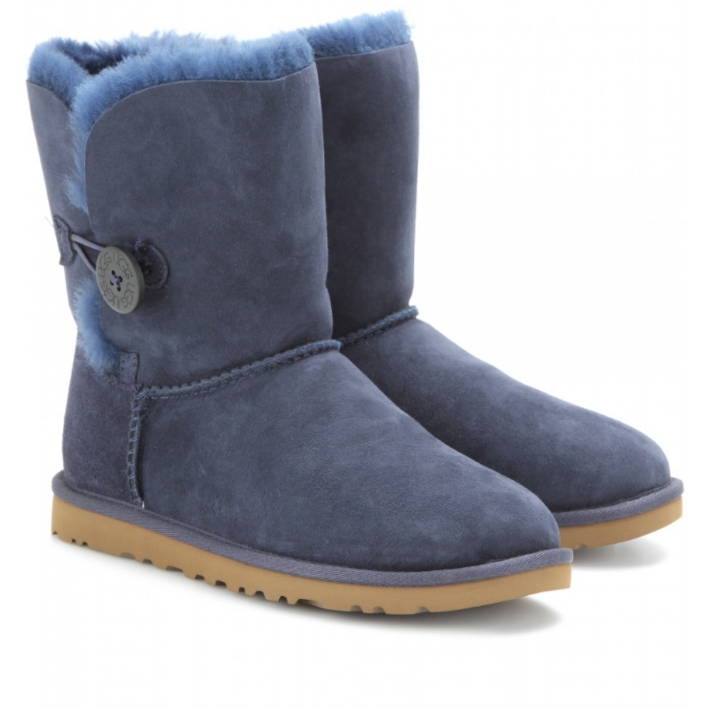 Women's Blue Bailey Button Shearling Boots size 6